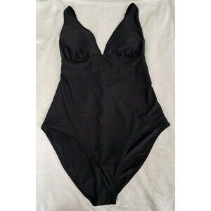 Old Navy One Piece Swimsuit Swim Black Tie Back Padded High Waist Size XXL NWT